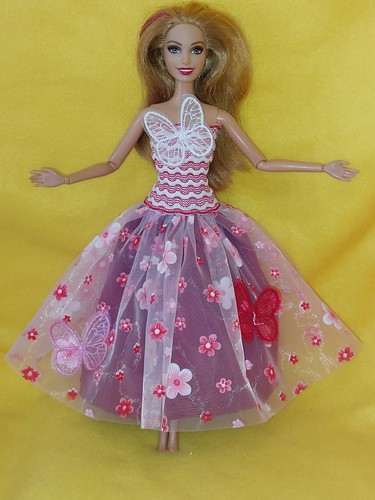 Barbie kleid kirschblüten - barbie,