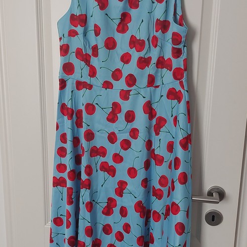 Acevog damen midi - midi-kleid, blau