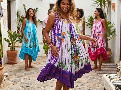 Sommerkleid tunika linie - sommerkleid,