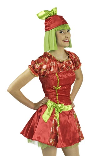 Erdbeere kirsche kleid - erdbeere,