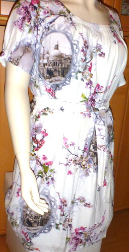 Sommerkleid mit kirschblüten - sommerkleid,